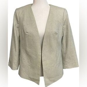 The Limited Blazer | Green & Blue Patterned | Size Medium (fits like a size 6)